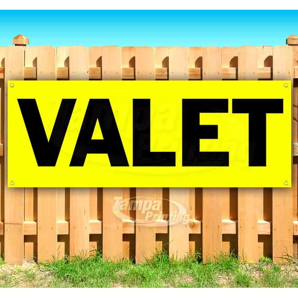 Valet 13 oz Heavy Duty Vinyl Banner Sign with Metal Grommets Store New Many Sizes Available Advertising Flag, Valet 13 oz Heavy Duty Vinyl Banner Sign with Metal Grommets Store New Many Sizes Available Advertising Flag,